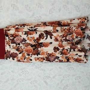 Knox Rose Floral wrap skirt